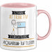 Aquarium-Tüftlerin Tasse Geschenk Becher Stark Attraktiv Furchtlos Aquarium-Tüftlerin Lustige Geschenkidee Rosa Trendation