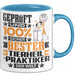 Tierheilpraktiker Geschenk Lustiger Spruch für Tierheilpraktiker Geschenkidee Bester Tierheilpraktiker Der Welt Blau Trendation