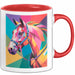 Pferde Tierliebhaber Tasse Geschenk Lustige Geschenkidee Spruch Rot Trendation