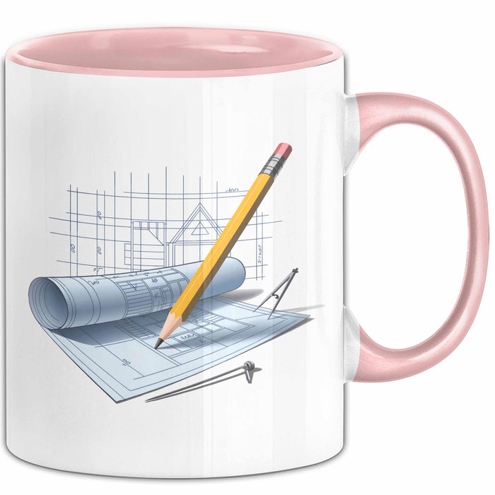 Architekt Tasse Geschenkidee Designprofi Lustiger Spruch Geschenkidee Lustig Rosa Trendation