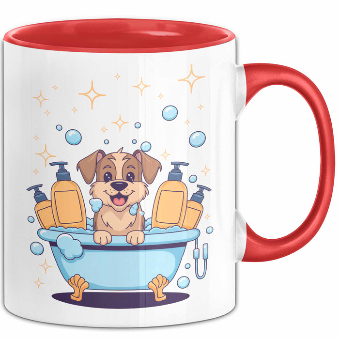 Tierpfleger Groomer Tasse Geschenk Lustige Geschenkidee Spruch Für Tierpflege Profis Rot Trendation
