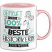 Beste Historikerin Der Welt Tasse Geschenk für Eine Historikerin Geprüft Und Sicher Geschenkidee Geburtstag Weihnachten Rosa Trendation