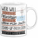 Stand-Up-Paddlerin Tasse Geschenk Spruch Wer Will Schon Prinzessin Sein Wenn Man Auch Stand-Up-Paddlerin Sein Kann Weiß Trendation
