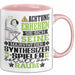 Synthesizer-Spieler Geschenk Tasse Lustiger Spruch Erheben Sie Sich Der Synthesizer-Spieler Betritt den Raum Rosa Trendation