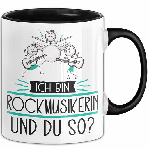 Rockmusikerin Tasse Geschenk Ich Bin Rockmusikerin Und Du So Geschenkidee Lustiger Spruch Becher Trendation
