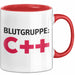 IT Programmierer Tasse Geschenk Blutgruppe C++ Spruch Rot Trendation