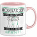 Moderatorin Und Prinzessin Tasse Geschenk Für Eine Moderatorin Geburtstag Was Ist Deine Superkraft Rosa Trendation
