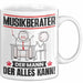 Musikberater Tasse Geschenk für Musikberater Der Mann Der Alles Kann Geschenkidee zum Geburtstag Weiß Trendation