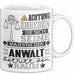Anwalt Geschenk Tasse Lustiger Spruch Erheben Sie Sich Der Anwalt Betritt den Raum Weiß Trendation