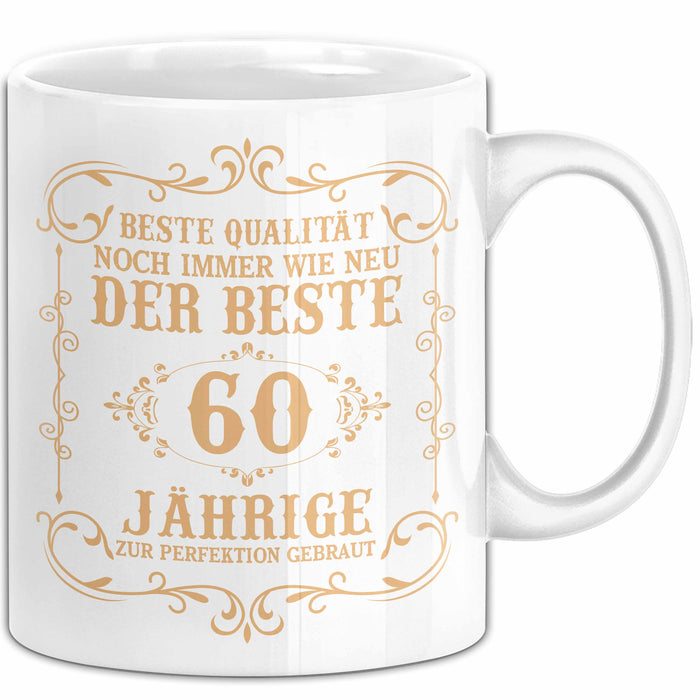 60er Geburtstag Geschenk Männer Vater Mann Noch Immer Der Beste 60-Jährige Zur Perfektion Gebraut Opa Weiß Trendation