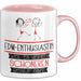 EDM-Enthusiastin Weil Es Keinen Schöneren Beruf Gibt Tasse Geschenk für Eine EDM-Enthusiastin Lustig Rosa Trendation