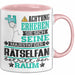 Rätselfan Geschenk Tasse Lustiger Spruch Erheben Sie Sich Der Rätselfan Betritt den Raum Rosa Trendation