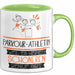 Parkour-Athletin Weil Es Keinen Schöneren Beruf Gibt Tasse Geschenk für Eine Parkour-Athletin Lustig Grün Trendation
