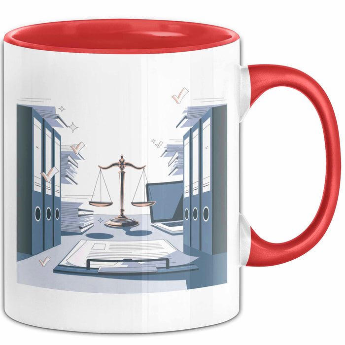 Rechtsanwalts Assistent Tasse Geschenk Lustige Geschenkidee Spruch Für Kanzlei Profis Rot Trendation