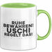 Uschi Tasse Ruhe Bewahren! Uschi Regelt Das! Geschenk Grün Trendation