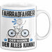 Fahrradfahrer Tasse Geschenk für Fahrradfahrer Der Mann Der Alles Kann Geschenkidee zum Geburtstag Weiß Trendation