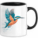 Eisvogel Vogel Tasse Geschenk Lustige Geschenkidee Spruch Schwarz Trendation