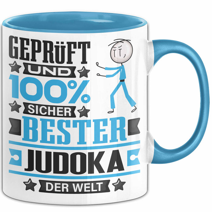 Judoka Geschenk Lustiger Spruch für Judoka Geschenkidee Bester Judoka Der Welt Blau Trendation