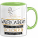 Wakeboarderin Weil Es Keinen Schöneren Beruf Gibt Tasse Geschenk für Eine Wakeboarderin Lustig Grün Trendation