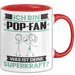 Pop-Fan Tasse Geschenk für Pop-Fan Geburtstag Lustiger Spruch Kaffee-Becher Was Ist Deine Superkraft Rot Trendation