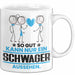 Schwager Geschenk Tasse So Gut Kann Nur Ein Schwager Aussehen Geschenkidee Kaffee-Becher Weiß Trendation
