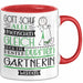 Gärtnerin Geschenk Becher Tasse Gott Schuf Alle Menschen Gleich Nur Die Besten Durfeten Gärtnerin Werden Geschenkidee Lustig Rot Trendation