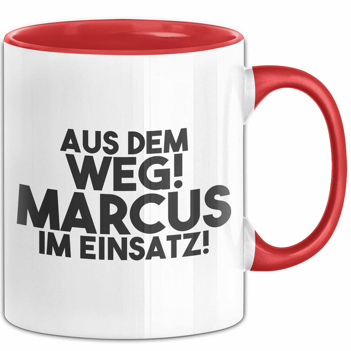 Marcus Tasse Aus Dem Weg! Marcus Im Einsatz! Geschenk
