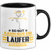 Läufer Geschenk Tasse So Gut Kann Nur Ein Läufer Aussehen Geschenkidee Kaffee-Becher Schwarz Trendation