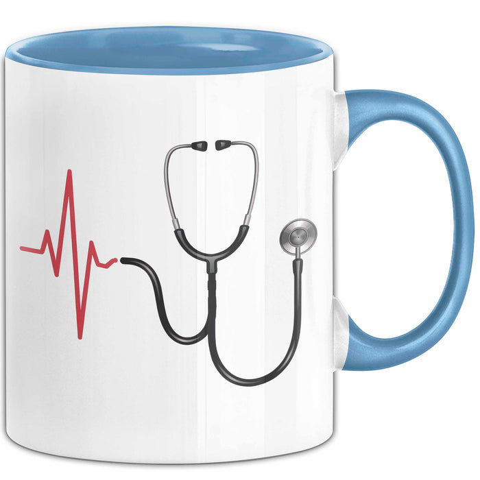 Arzt Tasse Geschenkidee Medizinischer Profi Lustiger Spruch Geschenkidee Lustig Blau Trendation