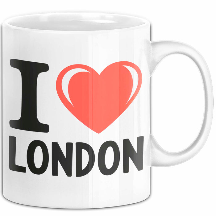England London Tasse Geschenk Lustige Geschenkidee Spruch Ich Liebe London Weiß Trendation