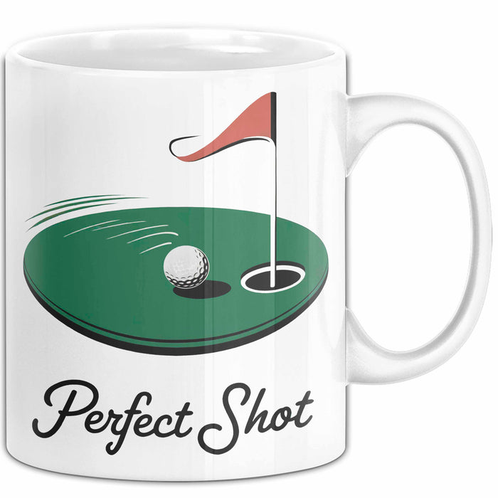 Golf Liebhaber Tasse Perfekter Schlag Geschenkidee Weiß Trendation