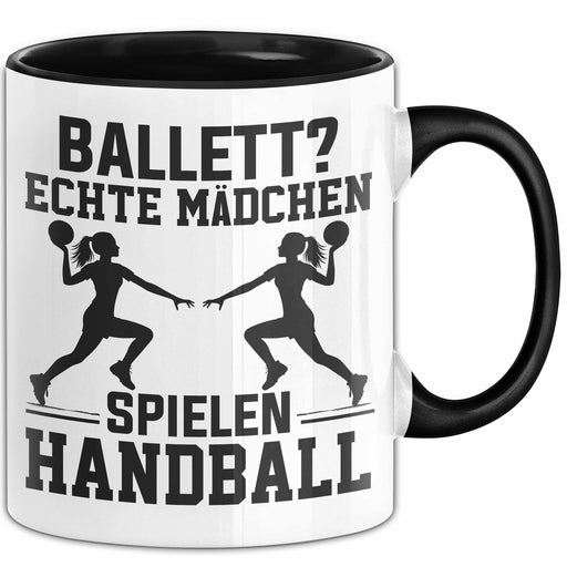 Handball-Spielerin Tasse Geschenk Frauen Ballett Echte Mädchen Spielen Handball Trendation