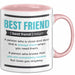 Tasse Geschenk Best Friend Definition Lustiger Spruch Becher Rosa Trendation
