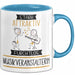 Musikveranstalterin Tasse Geschenk Becher Stark Attraktiv Furchtlos Musikveranstalterin Lustige Geschenkidee Blau Trendation
