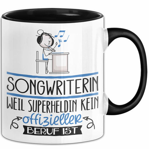 Songwriterin Geschenk Tasse Lustiger Spruch Songwriterin Weil Superheldin Kein Offizieller Beruf Ist Geschenkidee Trendation