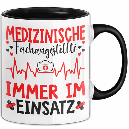 Medizinischer Assistent Arzt Tasse Geschenk Lustige Geschenkidee Spruch Medizinische Fachangestellte Immer Im Einsatz Trendation