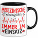 Medizinischer Assistent Arzt Tasse Geschenk Lustige Geschenkidee Spruch Medizinische Fachangestellte Immer Im Einsatz Trendation