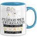 Pferderennen-Enthusiastin Weil Es Keinen Schöneren Beruf Gibt Tasse Geschenk für Eine Pferderennen-Enthusiastin Lustig Blau Trendation