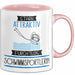 Schwimmsportlerin Tasse Geschenk Becher Stark Attraktiv Furchtlos Schwimmsportlerin Lustige Geschenkidee Rosa Trendation