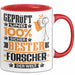 Forscher Geschenk Lustiger Spruch für Forscher Geschenkidee Bester Forscher Der Welt Rot Trendation