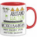 Modellbahnfan Tasse Geschenk Lustig Abstand Halten Hochleistungs-Modellbahnfan Mit Drang Zur Perfektion Bei Der Arbeit Rot Trendation