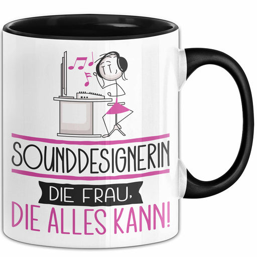Sounddesignerin Geschenk Tasse Becher Die Frau Die Allen Kann Geschenkidee für eine Sounddesignerin Lustig Trendation