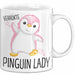 Lustige Tasse Geschenk Verrückte Pinker Pinguin Spruch Weiß Trendation