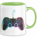 Gamer Gaming Liebhaber Tasse Geschenk Lustige Geschenkidee Spruch Game Controller Grün Trendation
