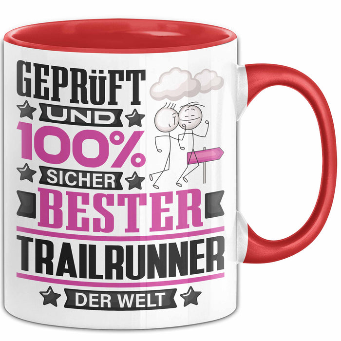 Trailrunner Geschenk Lustiger Spruch für Trailrunner Geschenkidee Bester Trailrunner Der Welt Rot Trendation