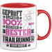 Trailrunner Geschenk Lustiger Spruch für Trailrunner Geschenkidee Bester Trailrunner Der Welt Rot Trendation