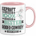Rodeo-Cowboy Geschenk Lustiger Spruch für Rodeo-Cowboy Geschenkidee Bester Rodeo-Cowboy Der Welt Rosa Trendation