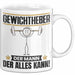 Gewichtheber Tasse Geschenk für Gewichtheber Der Mann Der Alles Kann Geschenkidee zum Geburtstag Weiß Trendation