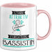 Bassistin Tasse Geschenk Becher Stark Attraktiv Furchtlos Bassistin Lustige Geschenkidee Rosa Trendation