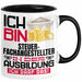 Steuerfachangestellter Ausbildung Tasse Geschenk Ich Bin Steuerfachangestellter In Der Ausbildung Ich Darf Das Geschenkidee Spruch Schwarz Trendation